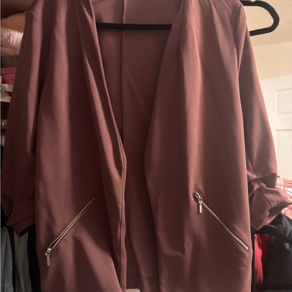 Women's Burgundy Blazer